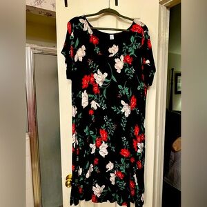 Floral knit dress